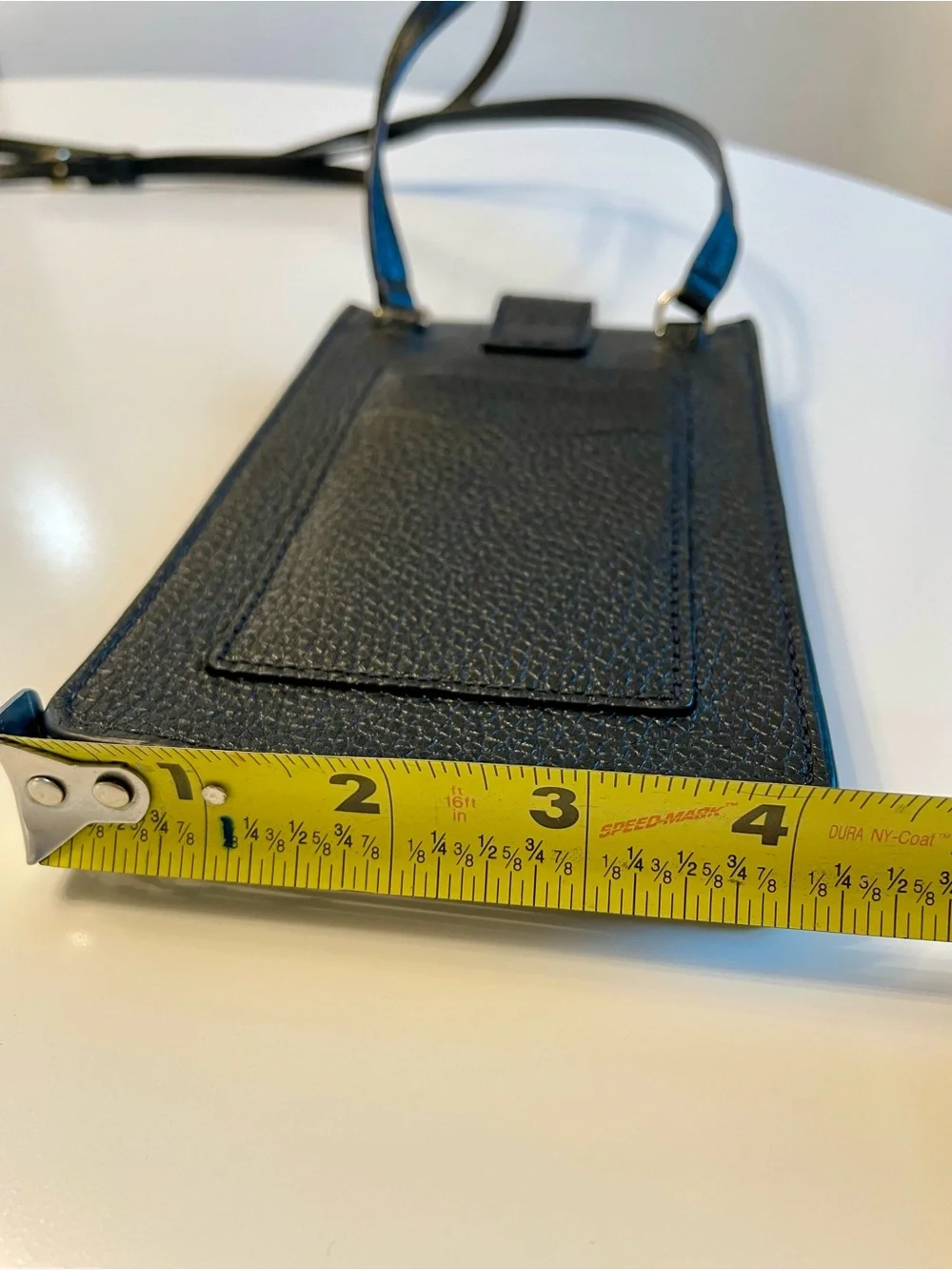 Marc Jacobs Black Pebbled Leather Crossbody Phone Card Case